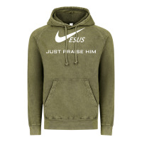 Jesus Just Praise Him Vintage Hoodie | Teevron