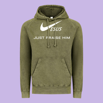 Jesus Just Praise Him Vintage Hoodie Designed By Designpulse