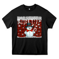 Black christmas snowman tumbler Heavy Core Tee - Jasminsmagicworld