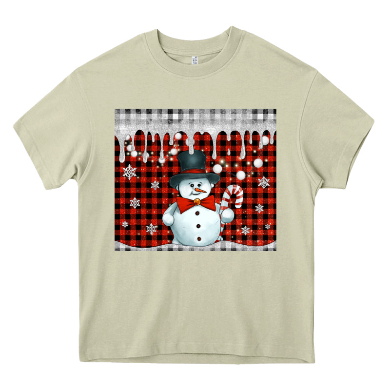 Christmas Snowman Tumbler Heavy Core Tee by Jasminsmagicworld | Teevron