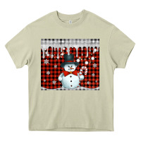 Mossy christmas snowman tumbler Heavy Core Tee - Jasminsmagicworld
