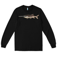 Black Paddlefish Illustrations, Long Sleeve Tee - LillyAllenDesigns