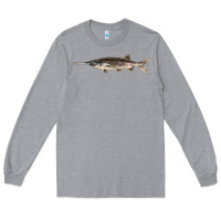 Heather Grey Paddlefish Illustrations, Long Sleeve Tee - LillyAllenDesigns