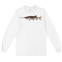 White Paddlefish Illustrations, Long Sleeve Tee - LillyAllenDesigns