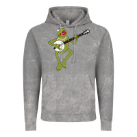 Cloud Rock Kermit playing the banjo Classic Vintage Hoodie - DesignPulse