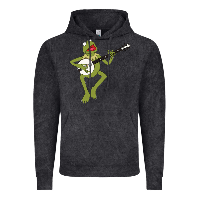 Kermit Playing The Banjo Classic Vintage Hoodie by DesignPulse | Teevron