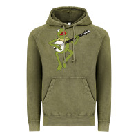 Vintage Olive Kermit playing the banjo Classic Vintage Hoodie - DesignPulse