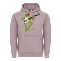 Vintage Zinc Kermit playing the banjo Classic Vintage Hoodie - DesignPulse