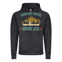 Vintage Black retro boundary waters canoe minnesota Vintage Hoodie - DesignPulse