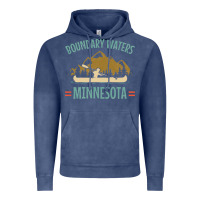 Vintage Denim retro boundary waters canoe minnesota Vintage Hoodie - DesignPulse