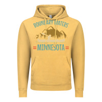 Vintage Mustard retro boundary waters canoe minnesota Vintage Hoodie - DesignPulse