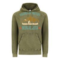 Vintage Olive retro boundary waters canoe minnesota Vintage Hoodie - DesignPulse