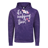 Cloud Purple womens mahjong gift for her mahjong player v neck t shirt Vintage Hoodie - DesignPulse