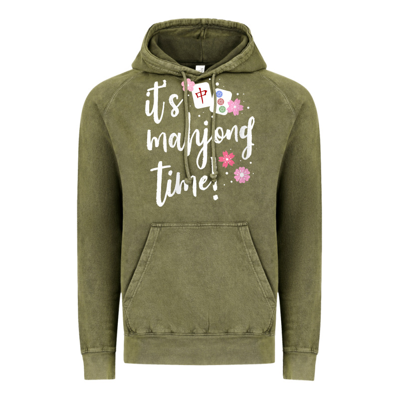Womens Mahjong Gift For Her Mahjong Player V Neck T Shirt Vintage Hoodie by DesignPulse | Teevron