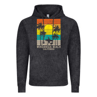 Vintage Black windansea beach california ca surfer surfing surf palm tree Vintage Hoodie - DesignPulse