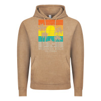 Vintage Coffee windansea beach california ca surfer surfing surf palm tree Vintage Hoodie - DesignPulse