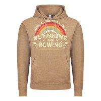 Vintage Coffee Rowing  . Just A Girl Who Loves Sunshine And Rowing Vintage Hoodie - DesignPulse
