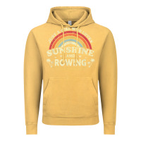 Vintage Mustard Rowing  . Just A Girl Who Loves Sunshine And Rowing Vintage Hoodie - DesignPulse