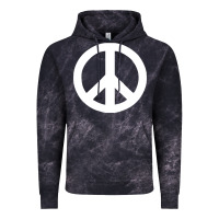 Cloud Black Peace Sign Vintage Hoodie - DesignPulse