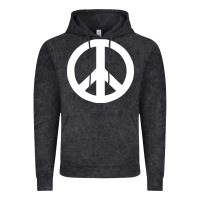 Vintage Black Peace Sign Vintage Hoodie - DesignPulse