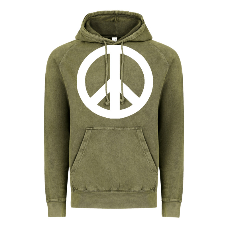 Peace Sign Vintage Hoodie by DesignPulse | Teevron