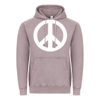 Vintage Zinc Peace Sign Vintage Hoodie - DesignPulse