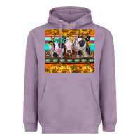 Lavender heifers and sunflowers Heavyweight Hoodie - Jasminsmagicworld