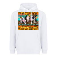 White heifers and sunflowers Heavyweight Hoodie - Jasminsmagicworld