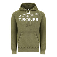 Vintage Olive funny trombone funny t boner funny t boner tboner Vintage Hoodie - DesignPulse
