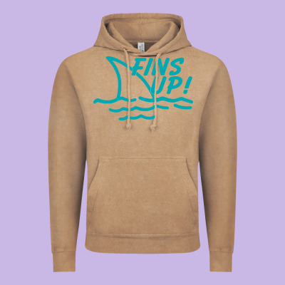 Fins Up Jimmy Vintage Hoodie Designed By Designpulse