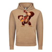 Vintage Coffee Donkey Kong 3D Poster Vintage Hoodie - DesignPulse