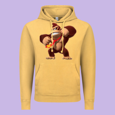 Donkey Kong 3d Poster Vintage Hoodie Designed By Designpulse
