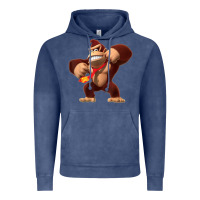 Vintage Denim Donkey Kong 3D Poster Vintage Hoodie - DesignPulse