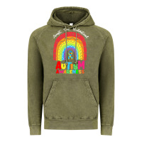 Vintage Olive autism awareness month t  shirt autism awareness rainbow accept unders Vintage Hoodie - DesignPulse