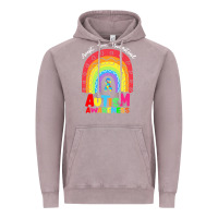 Vintage Zinc autism awareness month t  shirt autism awareness rainbow accept unders Vintage Hoodie - DesignPulse