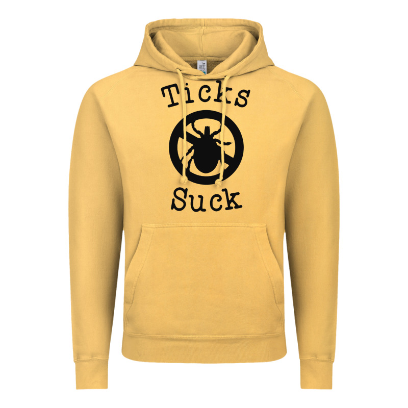 Ticks Suck Shirt Lyme Disease Gift Green Awareness Ribbon Vintage Hoodie by DesignPulse | Teevron