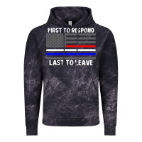 Cloud Black police fire ems first responder american flag firefighter t shirt Vintage Hoodie - DesignPulse