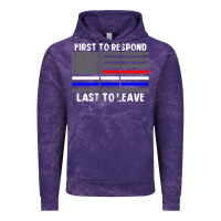 Cloud Purple police fire ems first responder american flag firefighter t shirt Vintage Hoodie - DesignPulse