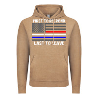 Vintage Coffee police fire ems first responder american flag firefighter t shirt Vintage Hoodie - DesignPulse