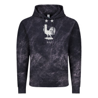 Cloud Black FFF Two Stars Vintage Hoodie - DesignPulse