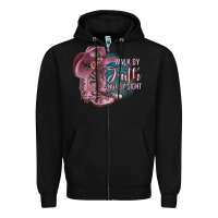 Black Walk By Faith Not By Sight Zipper Hoodie - JahusDesignShop