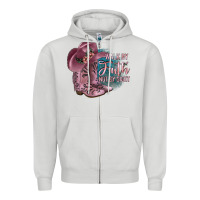 Dove Grey Walk By Faith Not By Sight Zipper Hoodie - JahusDesignShop