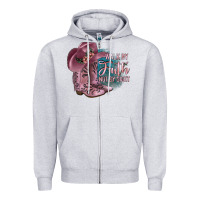 Heather Grey Walk By Faith Not By Sight Zipper Hoodie - JahusDesignShop