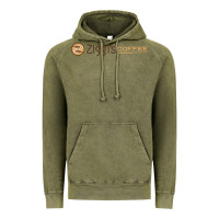 Vintage Olive ziggi's coffee Vintage Hoodie - DesignPulse