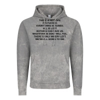 Cloud Rock there is no hope its fucked everything is ruined Vintage Hoodie - DesignPulse