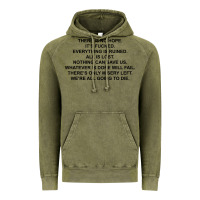 Vintage Olive there is no hope its fucked everything is ruined Vintage Hoodie - DesignPulse