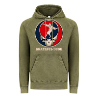 Vintage Olive grateful dude Vintage Hoodie - DesignPulse