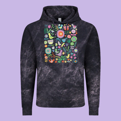 Cute Birds T  Shirt Birds And Blooms   Cute Floral Pattern By Cecca De Vintage Hoodie Designed By Designpulse