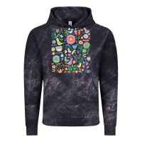 Cloud Black cute birds t  shirt birds and blooms   cute floral pattern by cecca de Vintage Hoodie - DesignPulse
