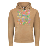 Vintage Camel cute birds t  shirt birds and blooms   cute floral pattern by cecca de Vintage Hoodie - DesignPulse